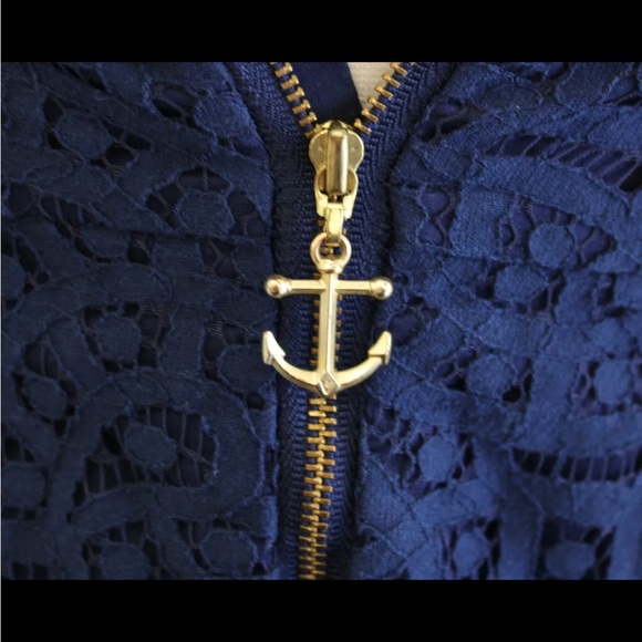 Lilly Pulitzer Navy Blue Karina Lace Mini Dress - Picture 7 of 11